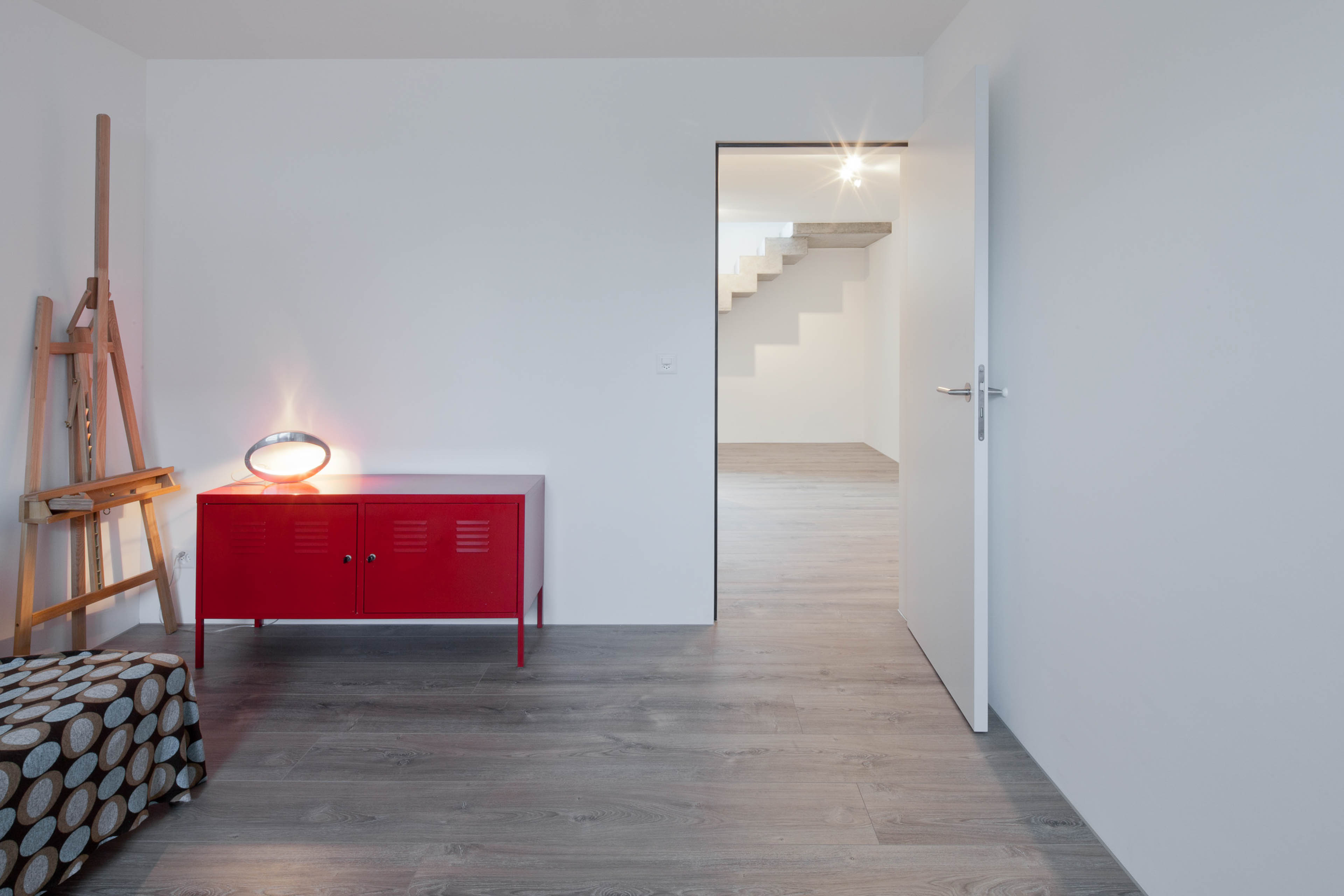 Landhausdiele Eiche weiss im Einfamilienhaus